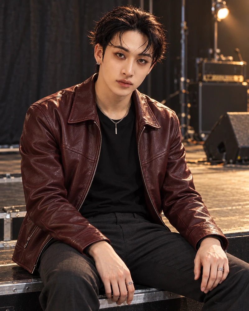 Foto van Bang Chan (방찬) van de K-popgroep Stray Kids